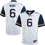 Men's West Virginia Mountaineers NCAA #6 Kennedy McKoy White Authentic Nike Stitched College Football Jersey VU15L53CF